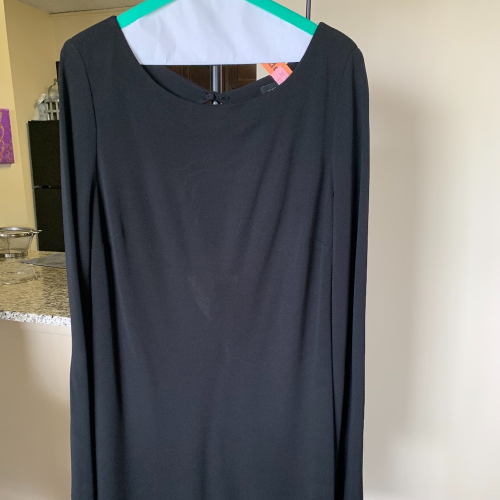 Black Mid Open Back Dress